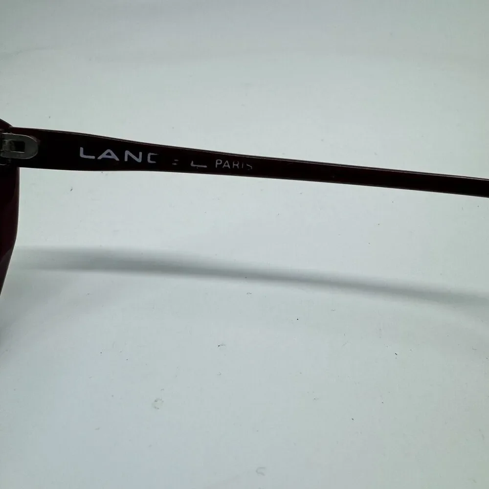 Landel Paris Eyeglasses Frames 65 S3 595 Maroon Cat Eye‎ H12035